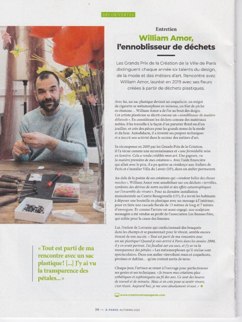 A Paris Le magazine - Article Delphine Arlabosse