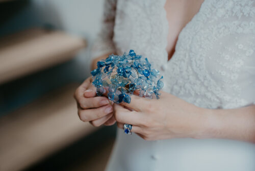 William Amor - artist upcycling - Blue Hydrangea Max & Fanny - ©William Amor - 2025